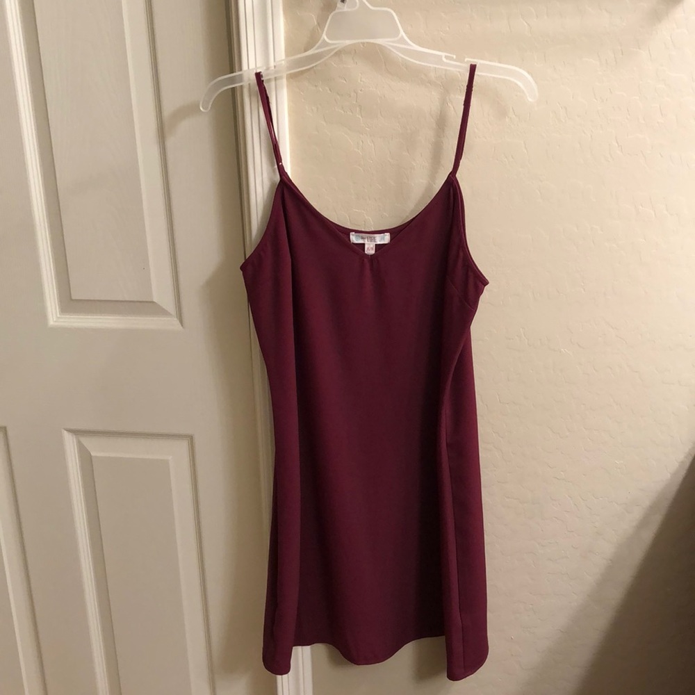 Maroon slip dress